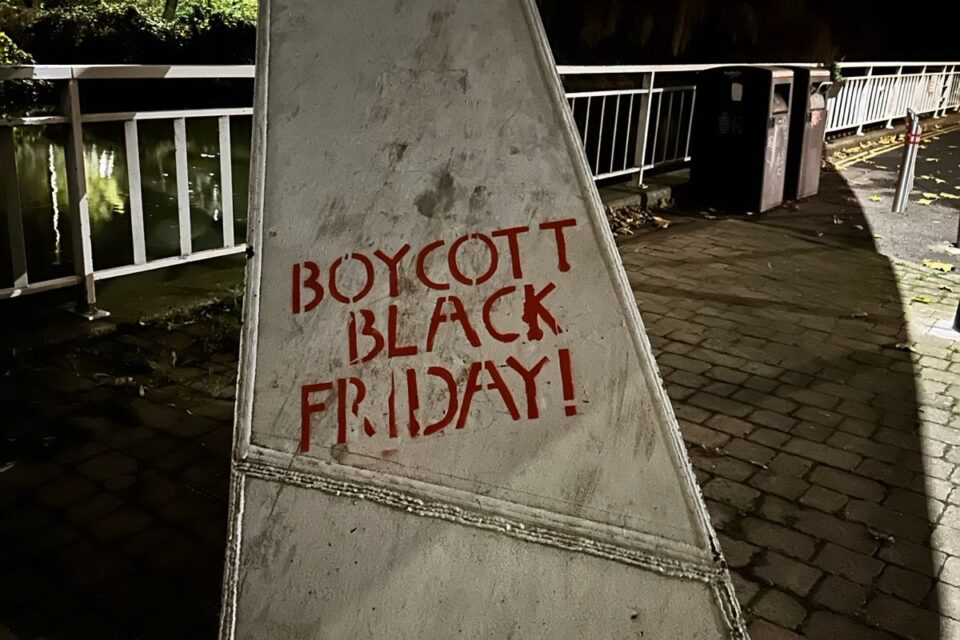 Black Friday subvertising across Cambridge